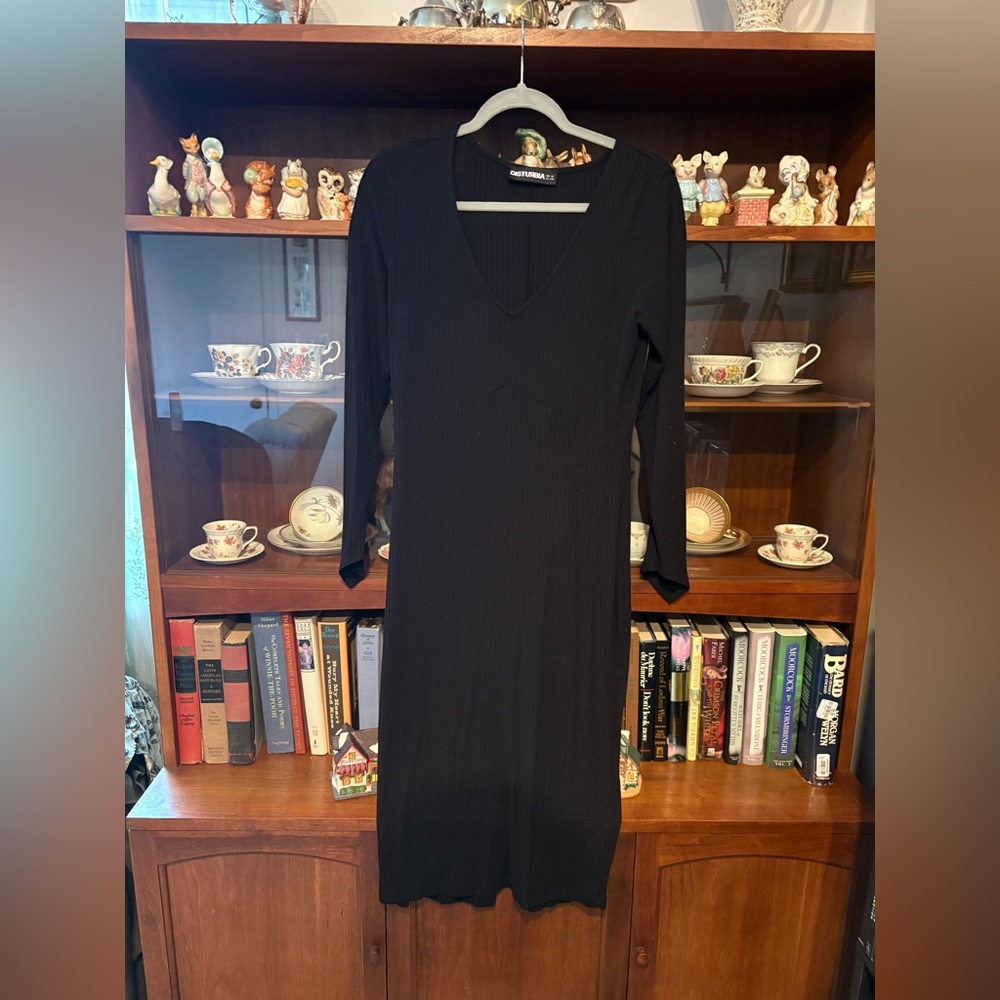 Disturbia Black Long Sleeve Dress